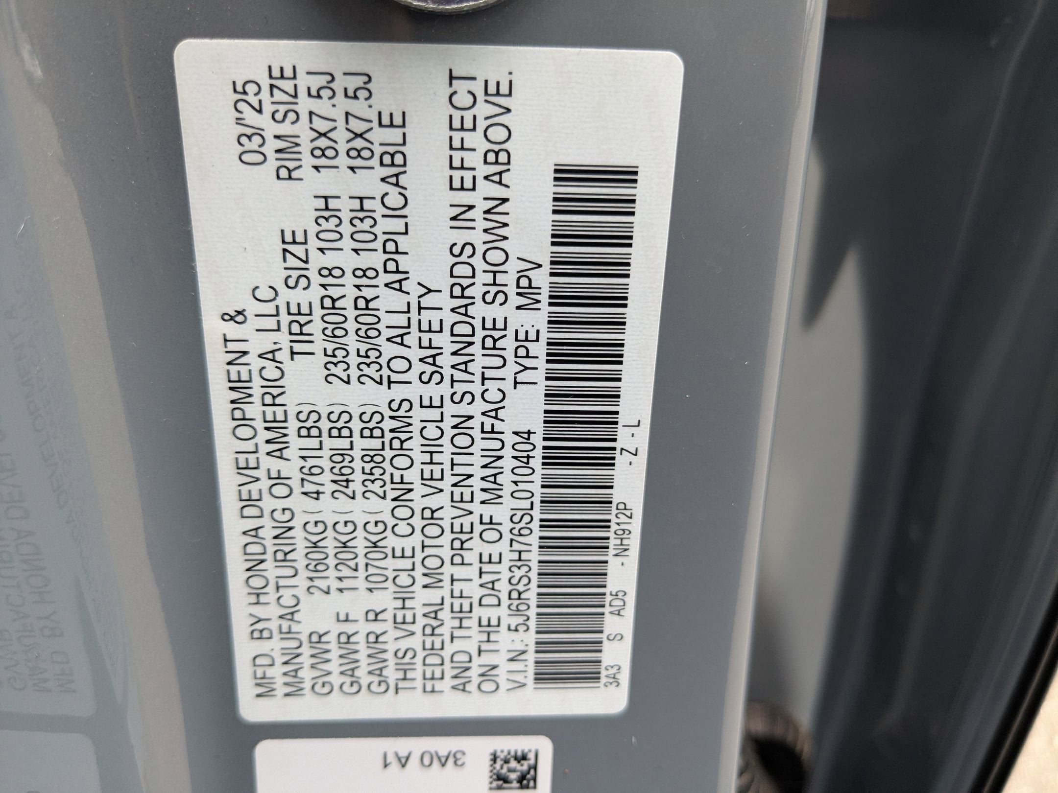 2025 Honda CR-V EX-L