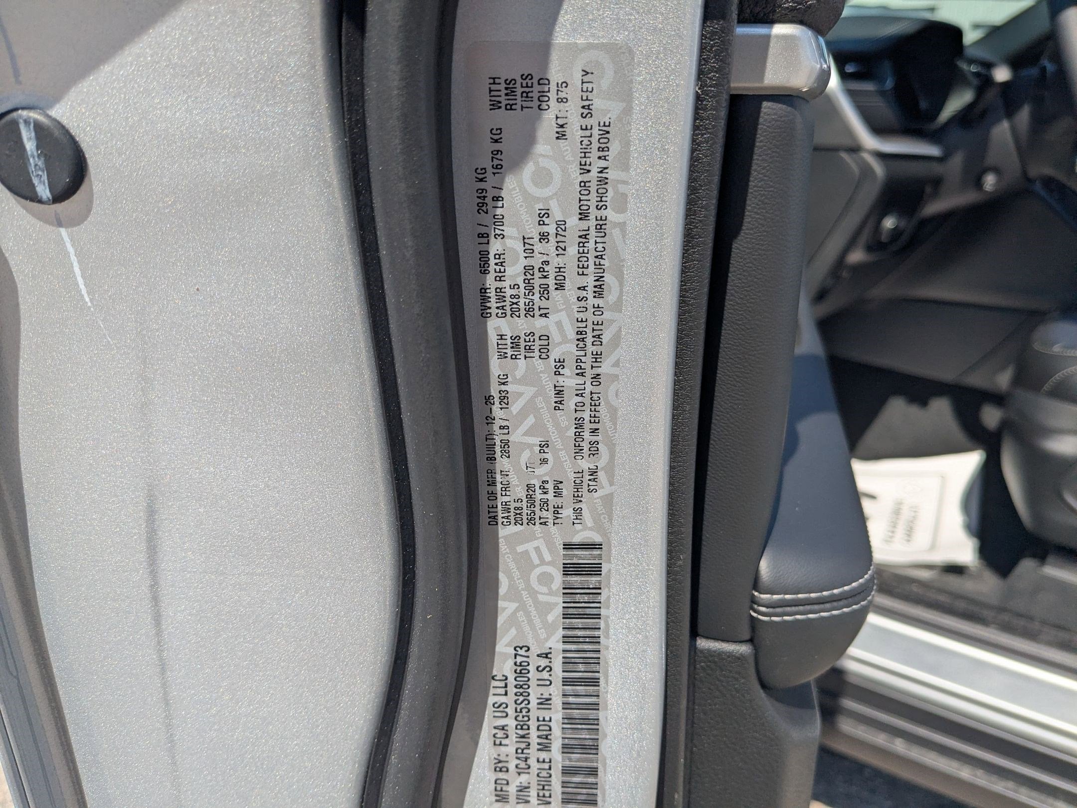 2025 Jeep Grand Cherokee L GRAND CHEROKEE L LIMITED 4X4