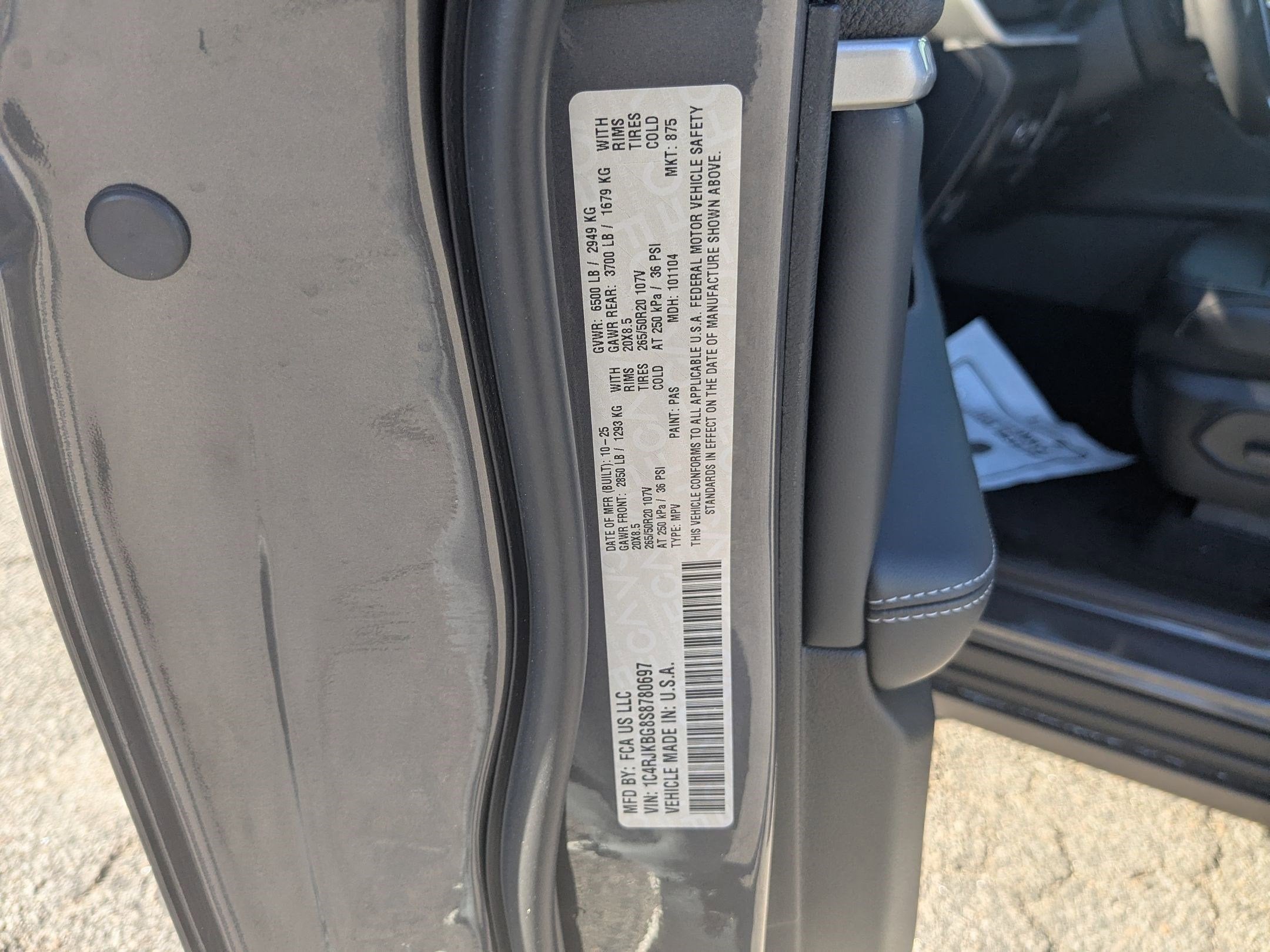 2025 Jeep Grand Cherokee L GRAND CHEROKEE L LIMITED 4X4