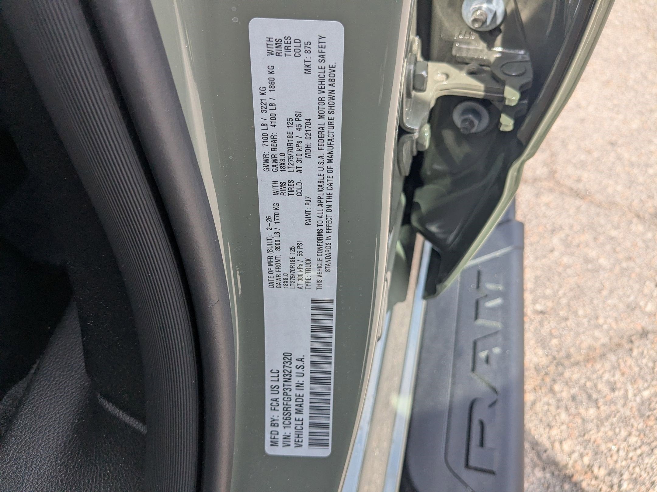 2026 RAM 1500 RAM 1500 WARLOCK CREW CAB 4X4 5'7' BOX