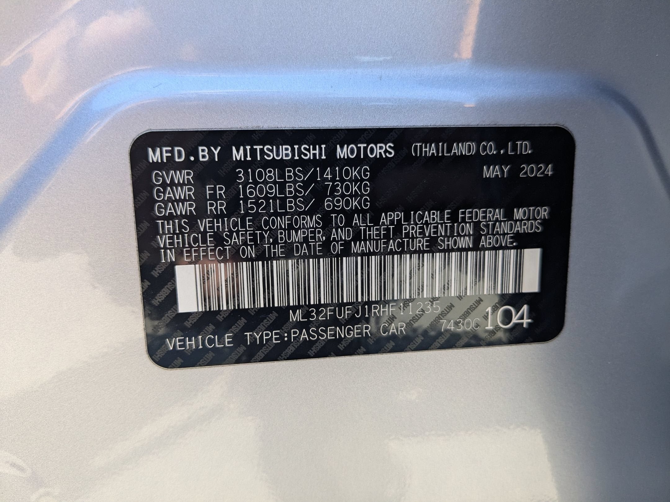 2024 Mitsubishi Mirage G4 Black Edition