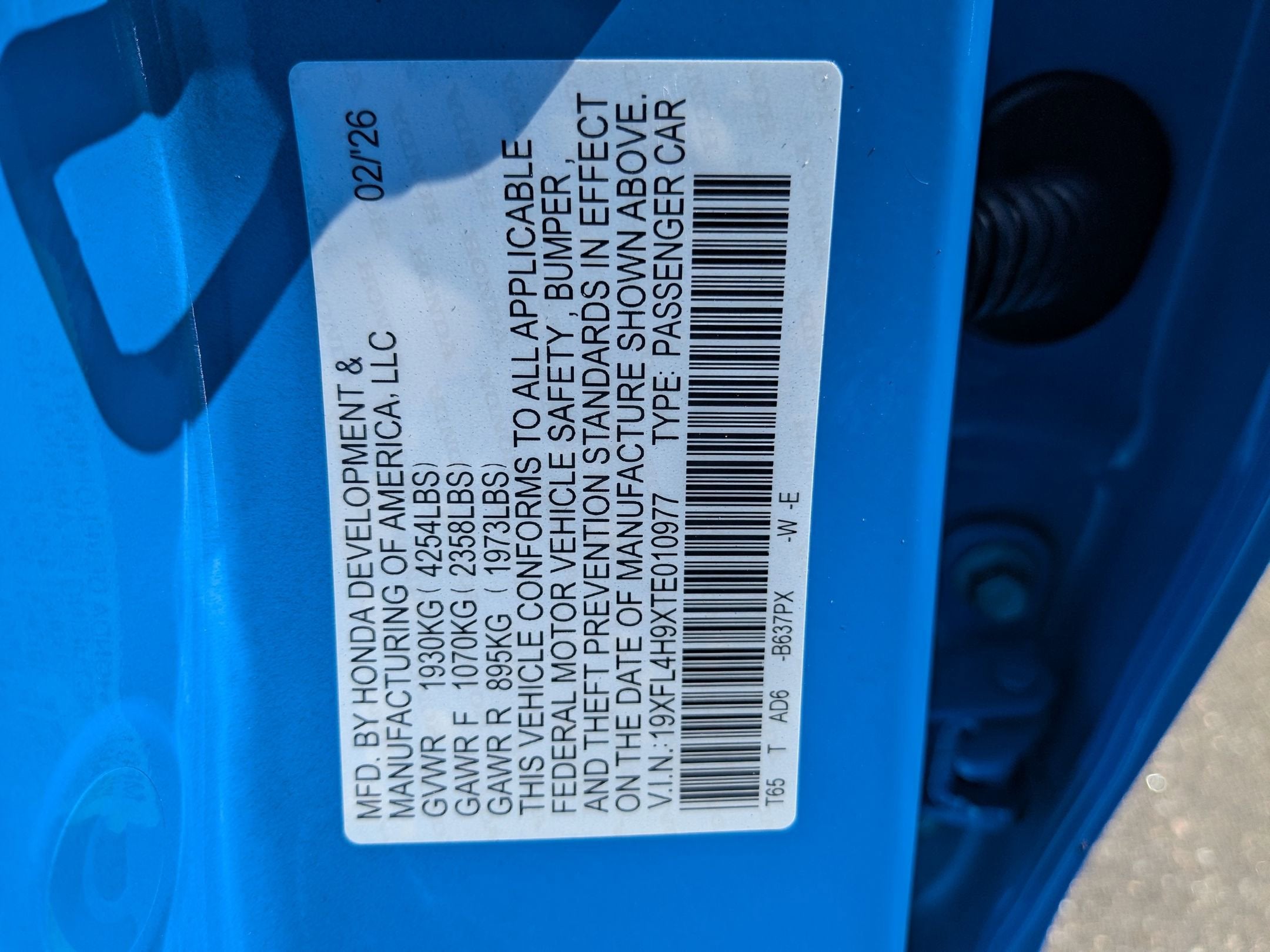 2026 Honda Civic Hatchback Hybrid Sport Touring