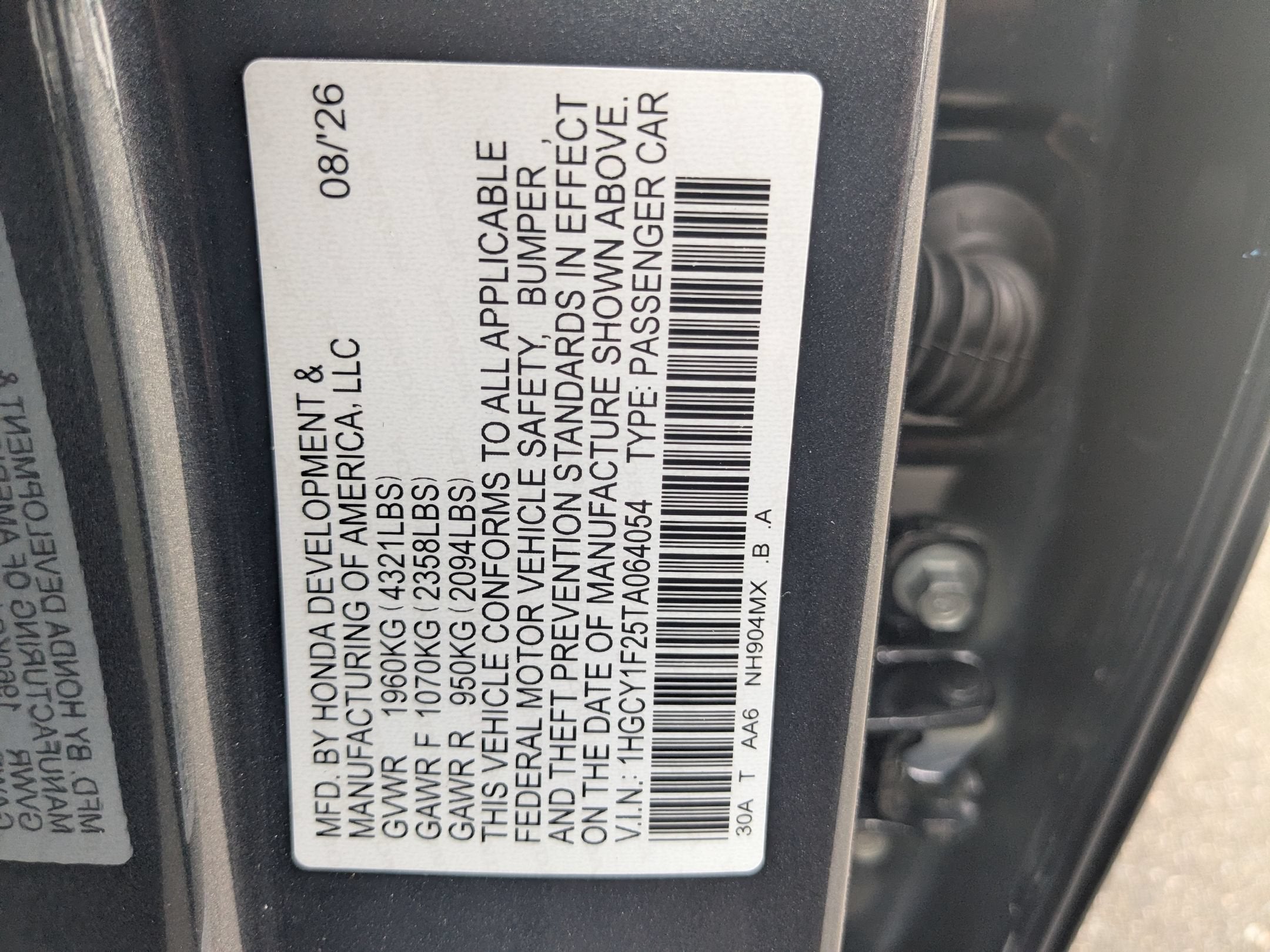2026 Honda Accord Sedan LX