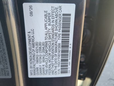 2026 Honda Accord Sedan SE