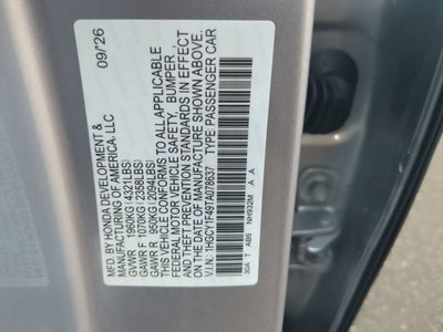 2026 Honda Accord Sedan SE