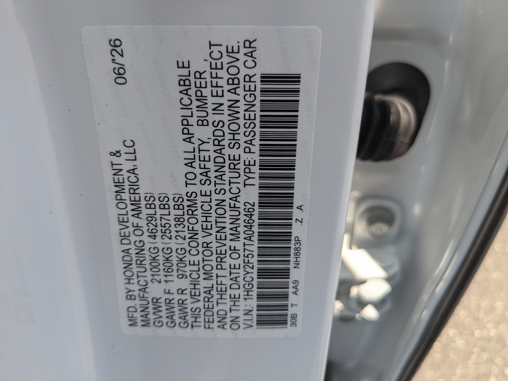2026 Honda Accord Hybrid Sport