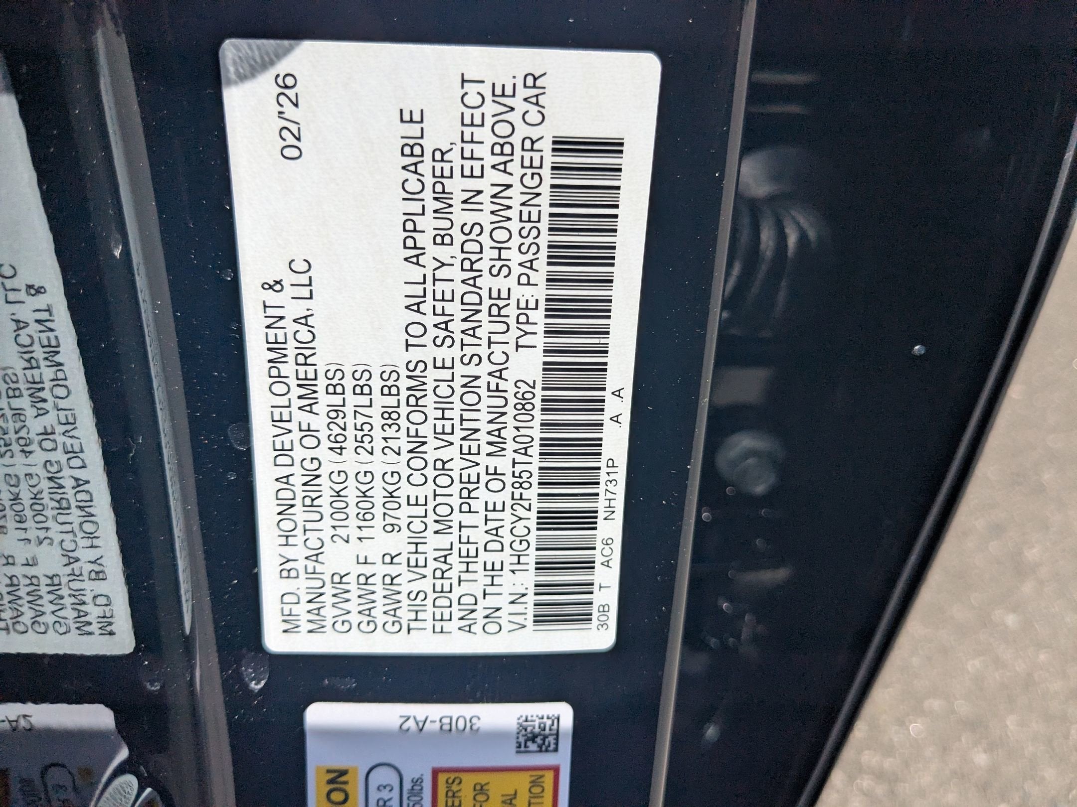 2026 Honda Accord Hybrid Touring