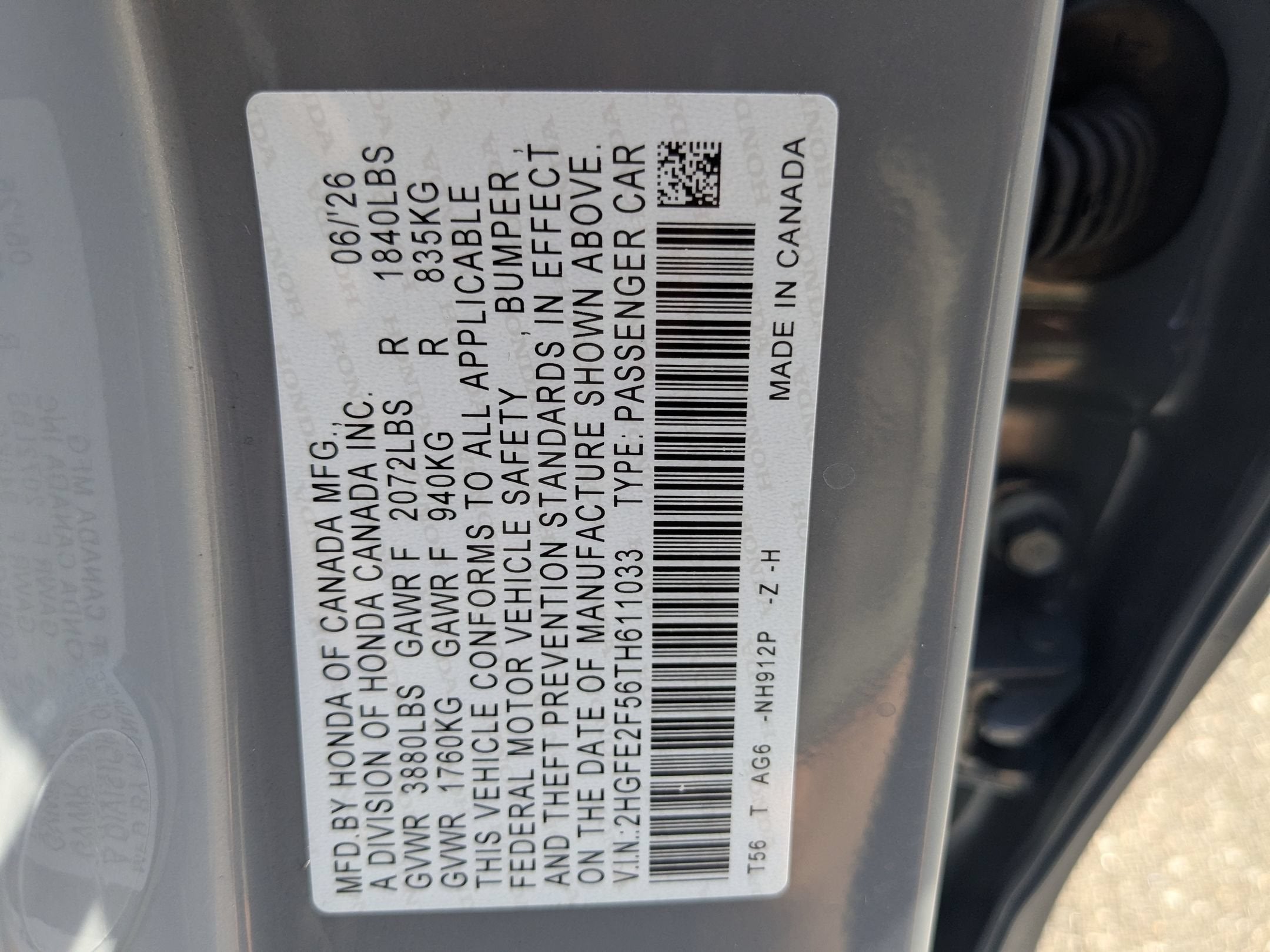 2026 Honda Civic Sedan Sport