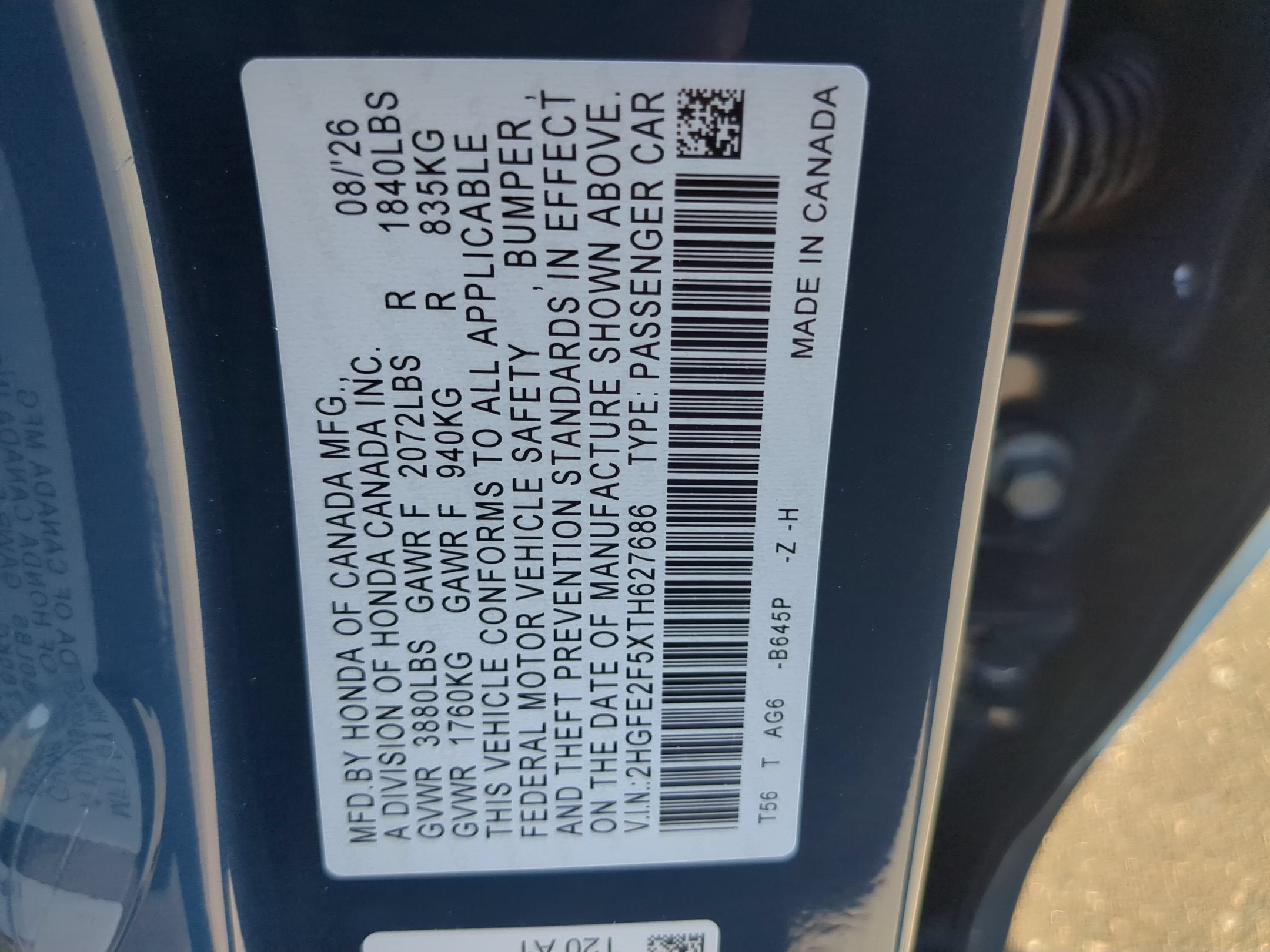 2026 Honda Civic Sedan Sport