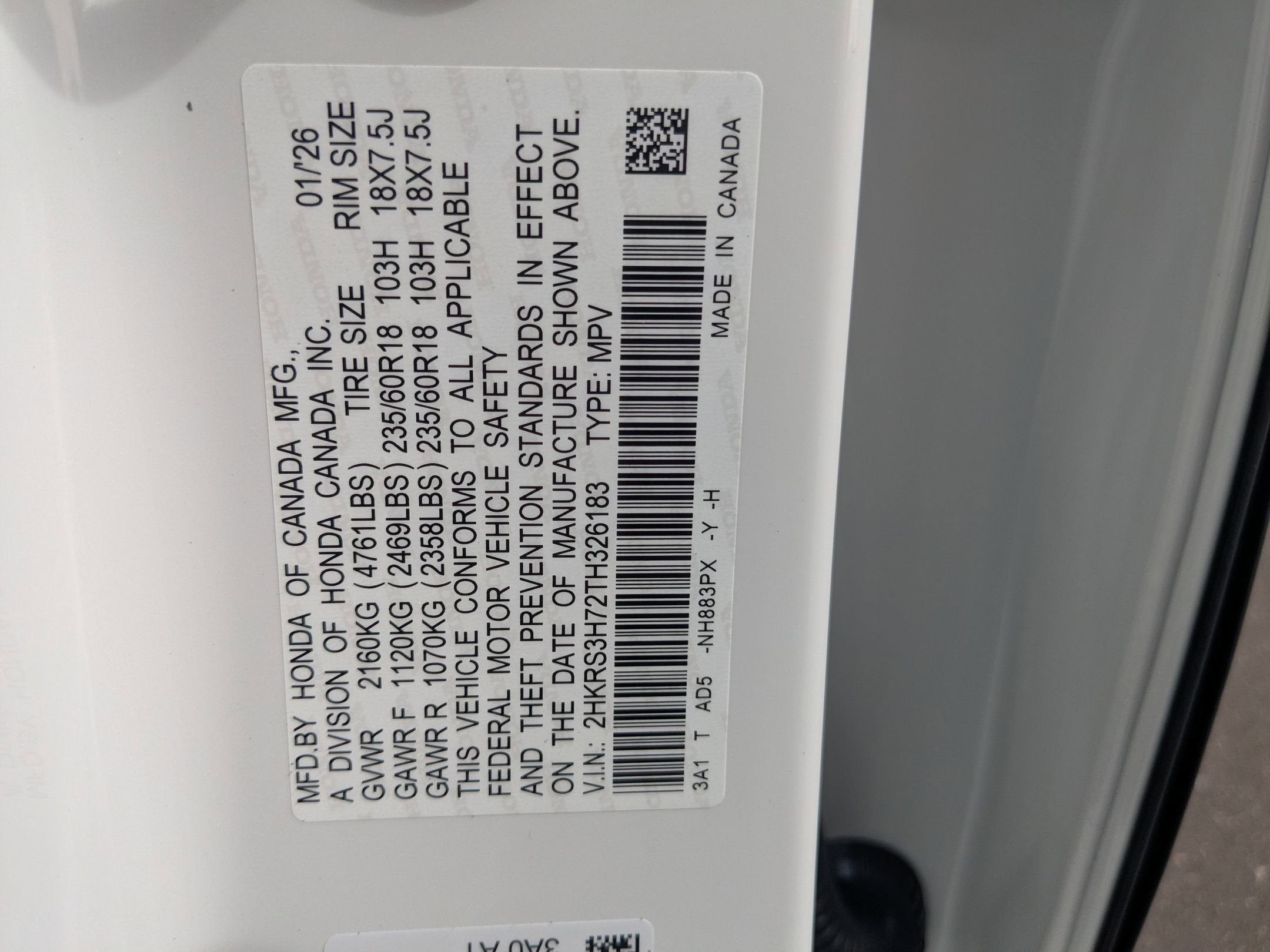 2026 Honda CR-V EX-L