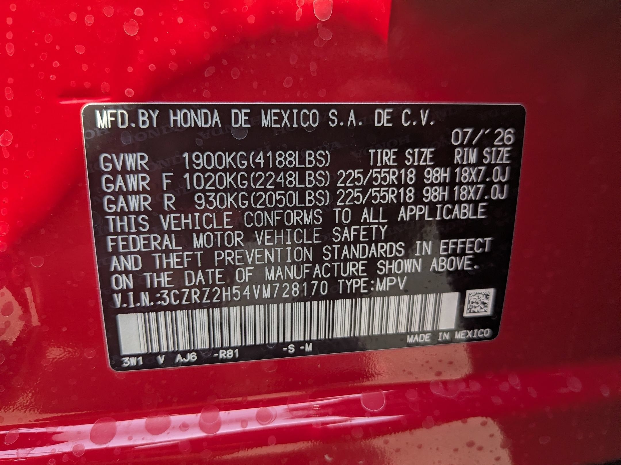 2027 Honda HR-V Sport