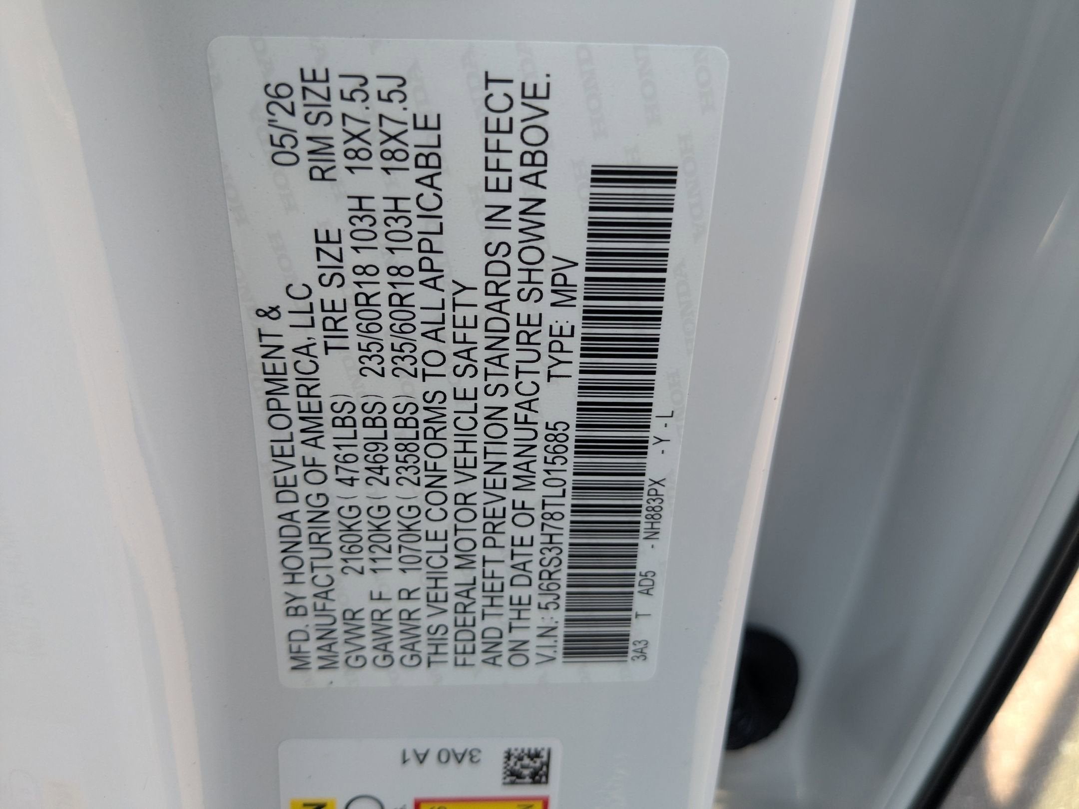 2026 Honda CR-V EX-L