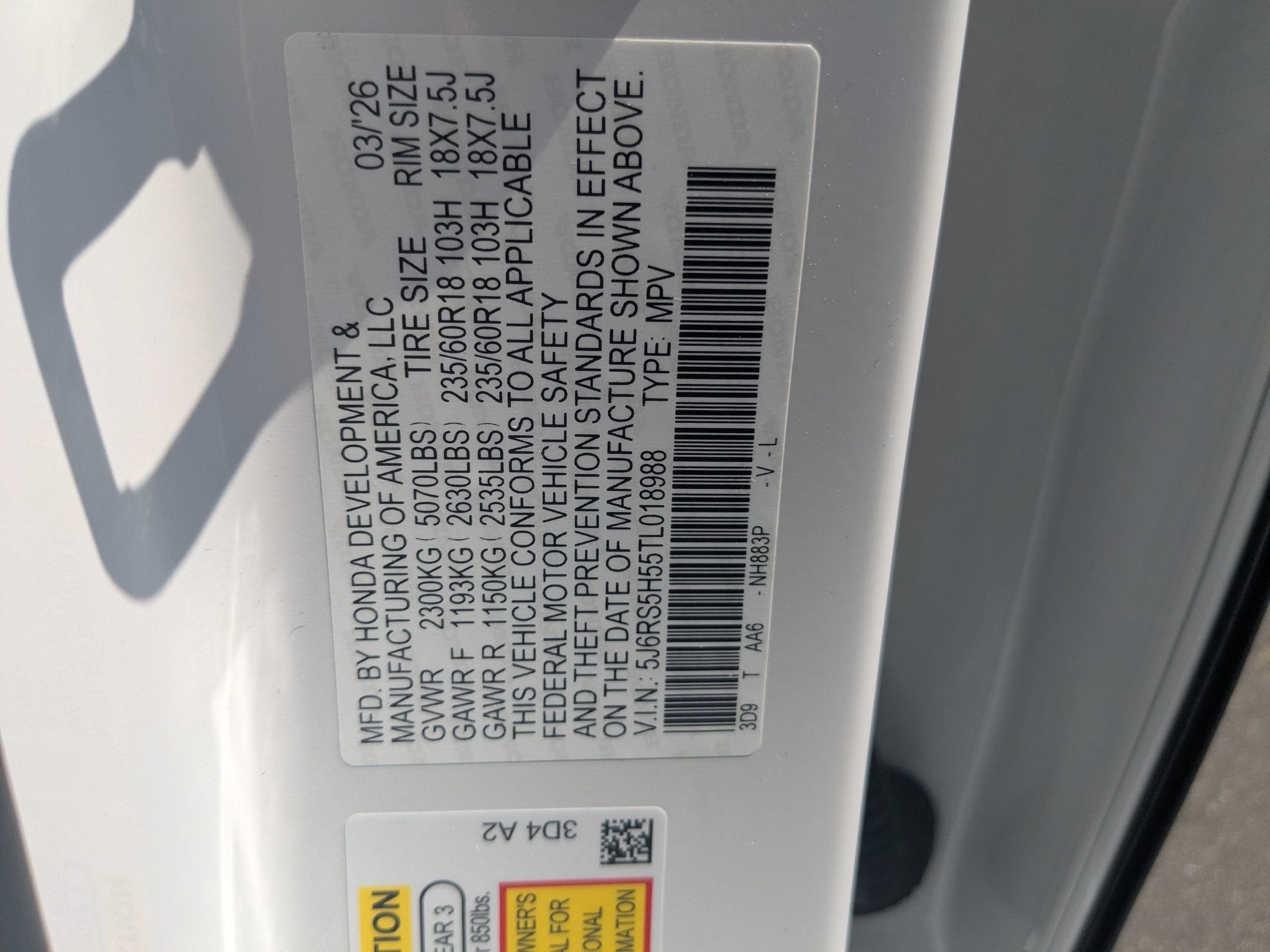 2026 Honda CR-V Hybrid Sport