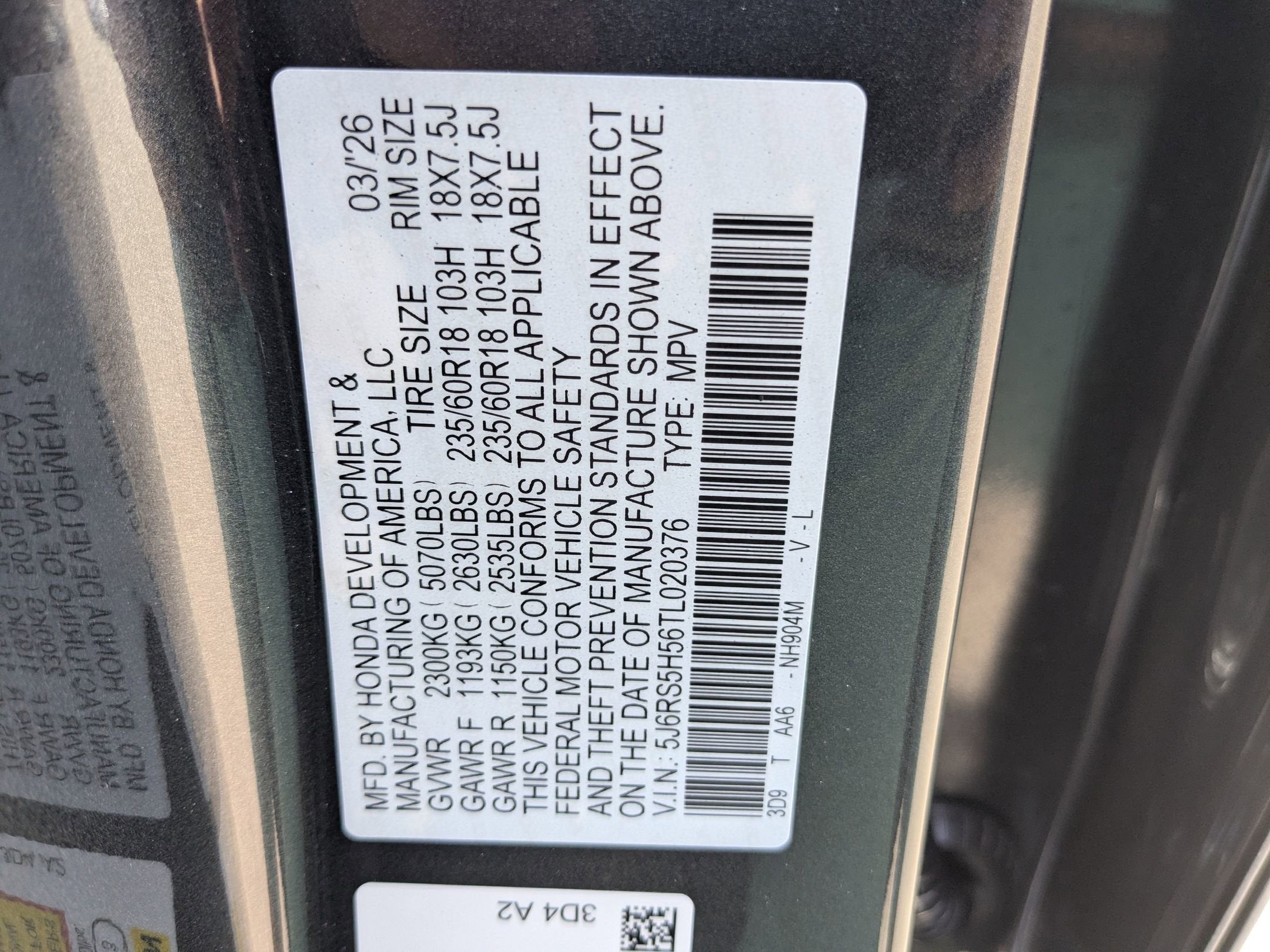 2026 Honda CR-V Hybrid Sport