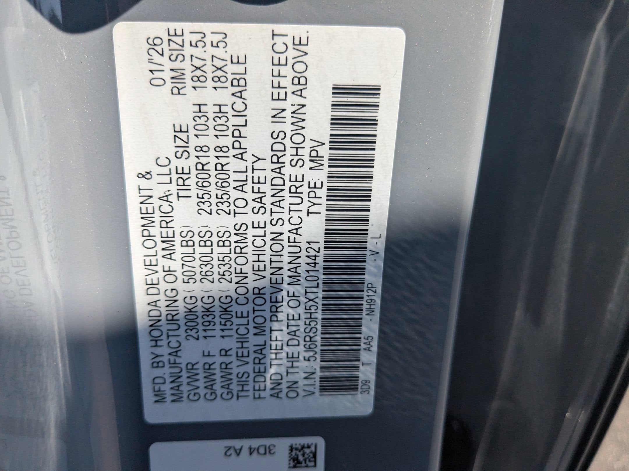 2026 Honda CR-V Hybrid Sport