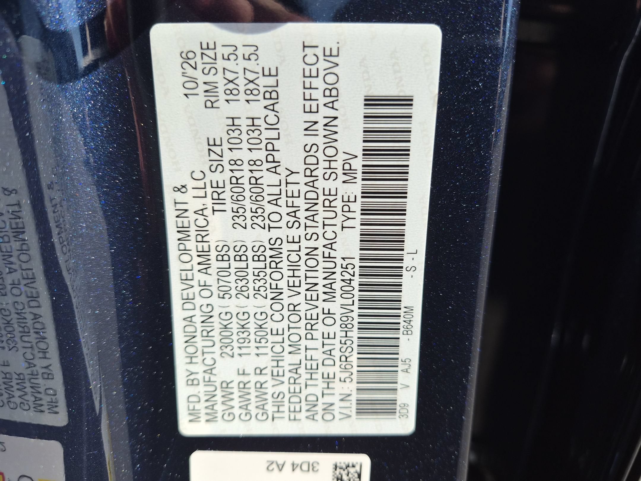 2027 Honda CR-V Hybrid Sport-L