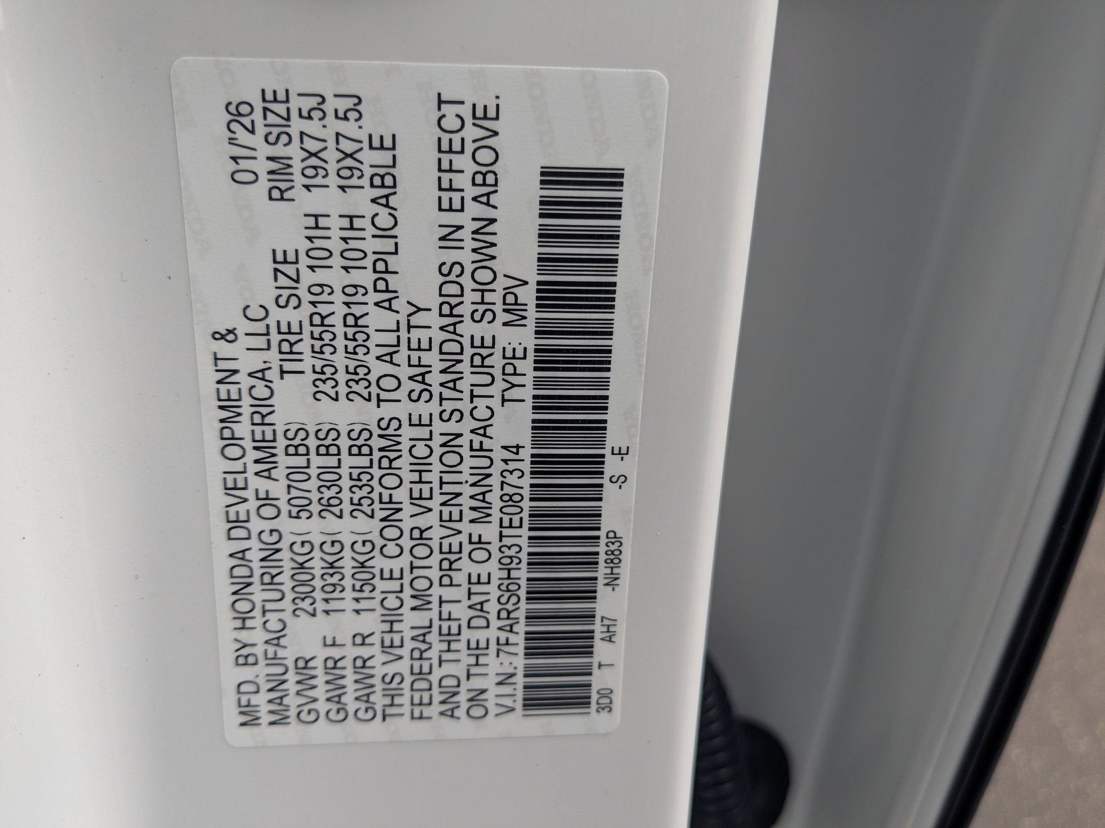 2026 Honda CR-V Hybrid Sport Touring