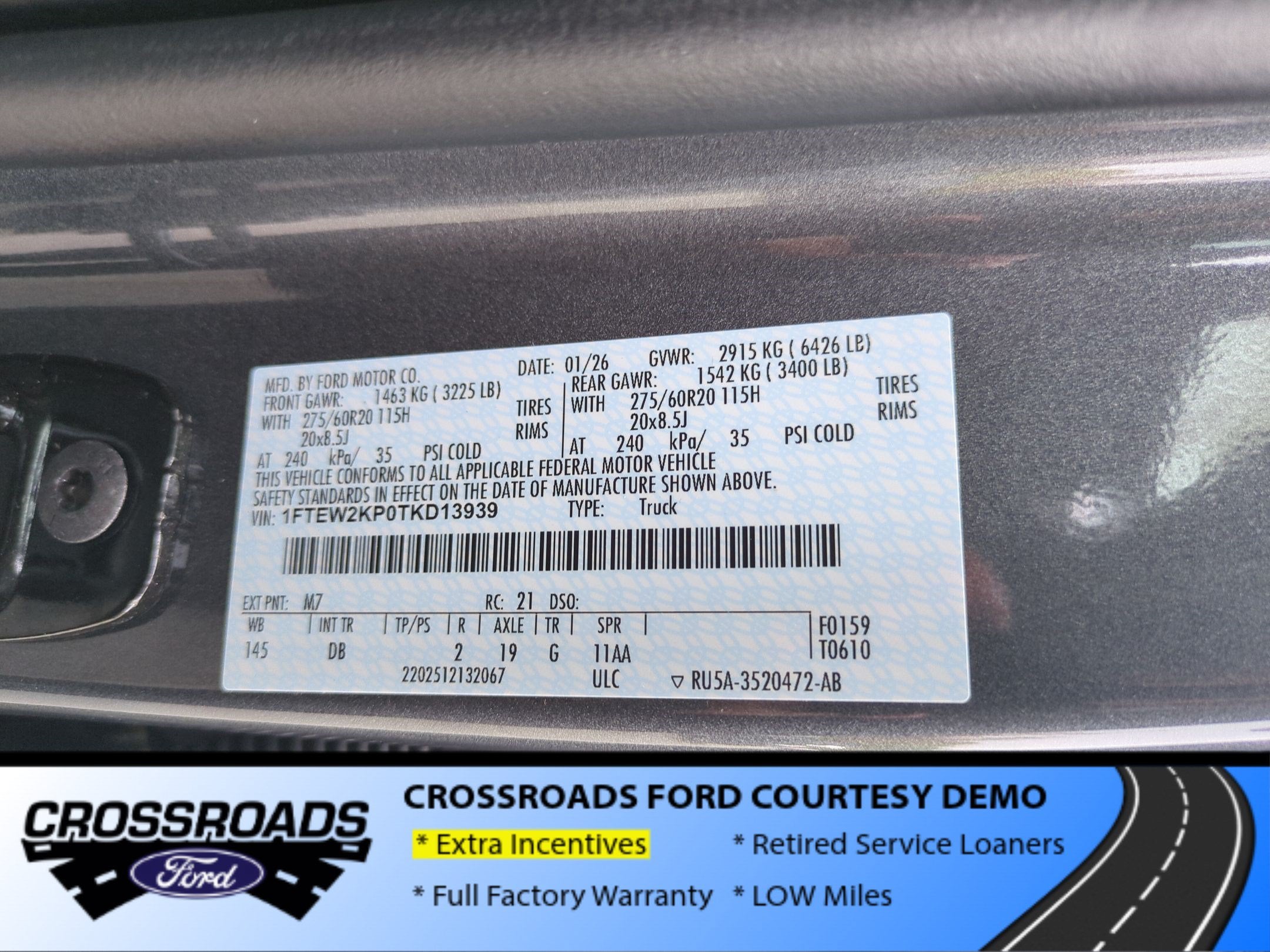2026 Ford F-150 STX - Crossroads Courtesy Demo