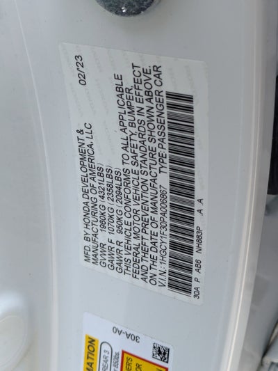 2023 Honda Accord Sedan EX