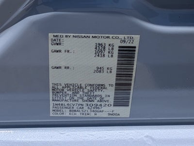 2023 Nissan Altima 2.5 SR