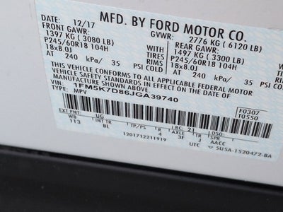 2018 Ford Explorer XLT