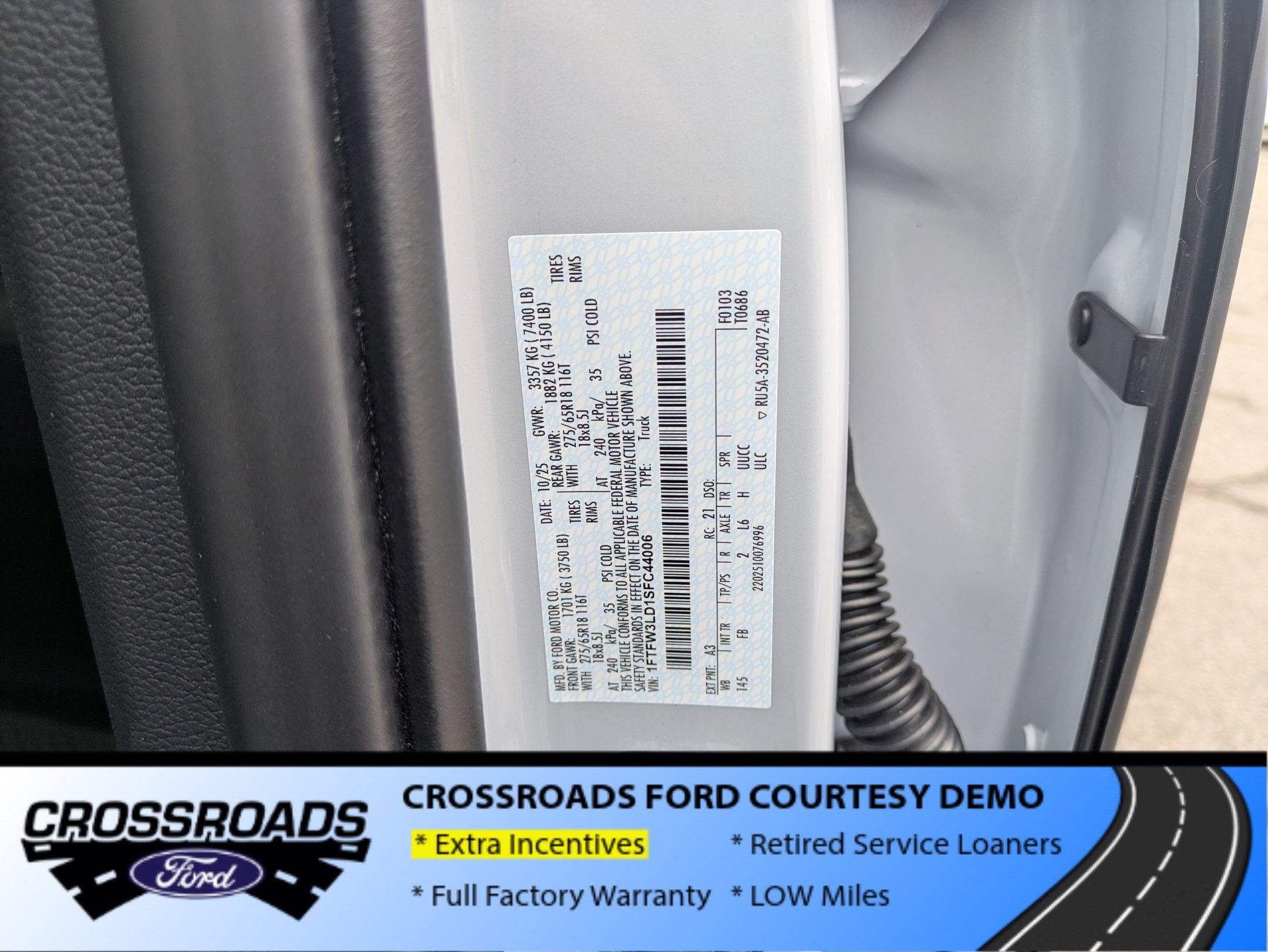 2025 Ford F-150 XLT- Crossroads Courtesy Demo