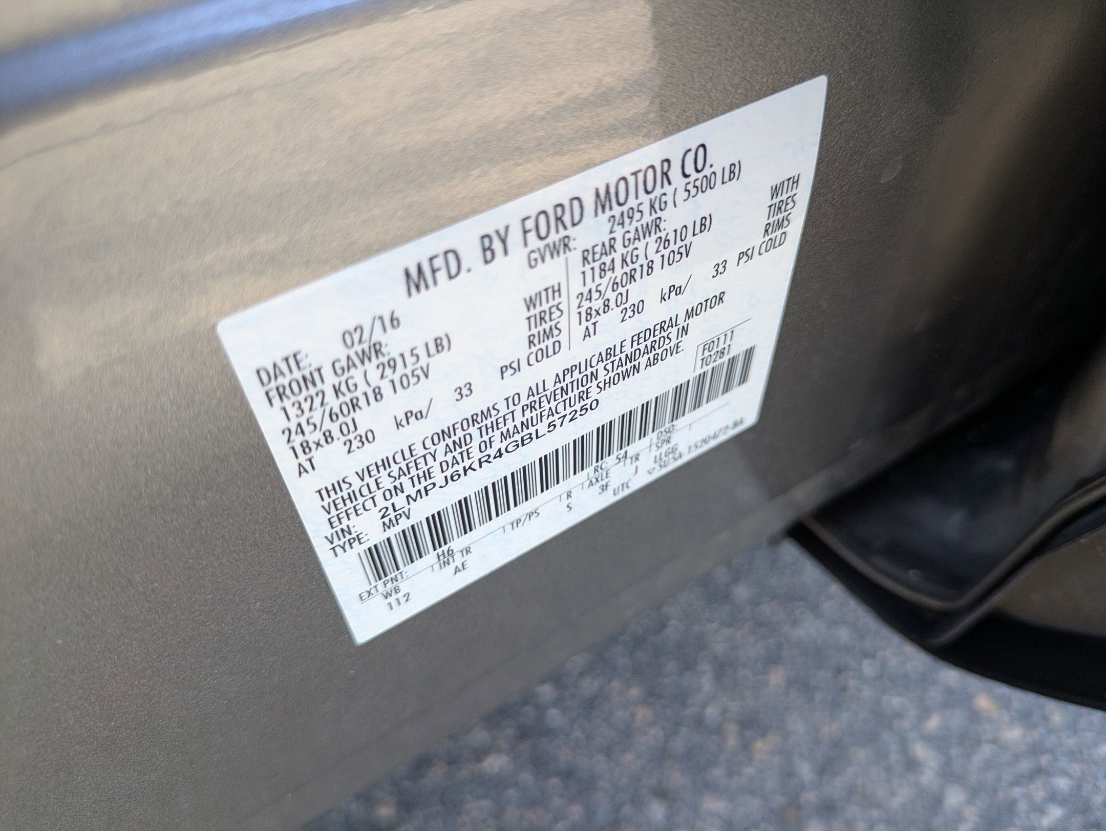 2016 Lincoln MKX Select