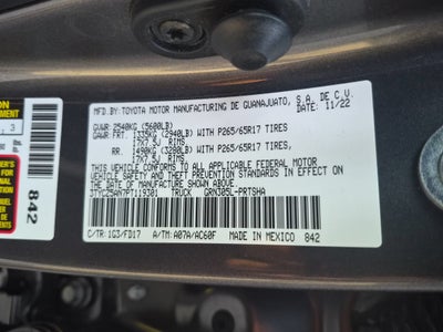 2023 Toyota Tacoma 4WD TRD Sport
