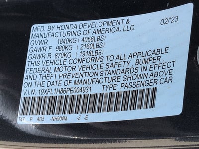 2023 Honda Civic Hatchback Sport Touring