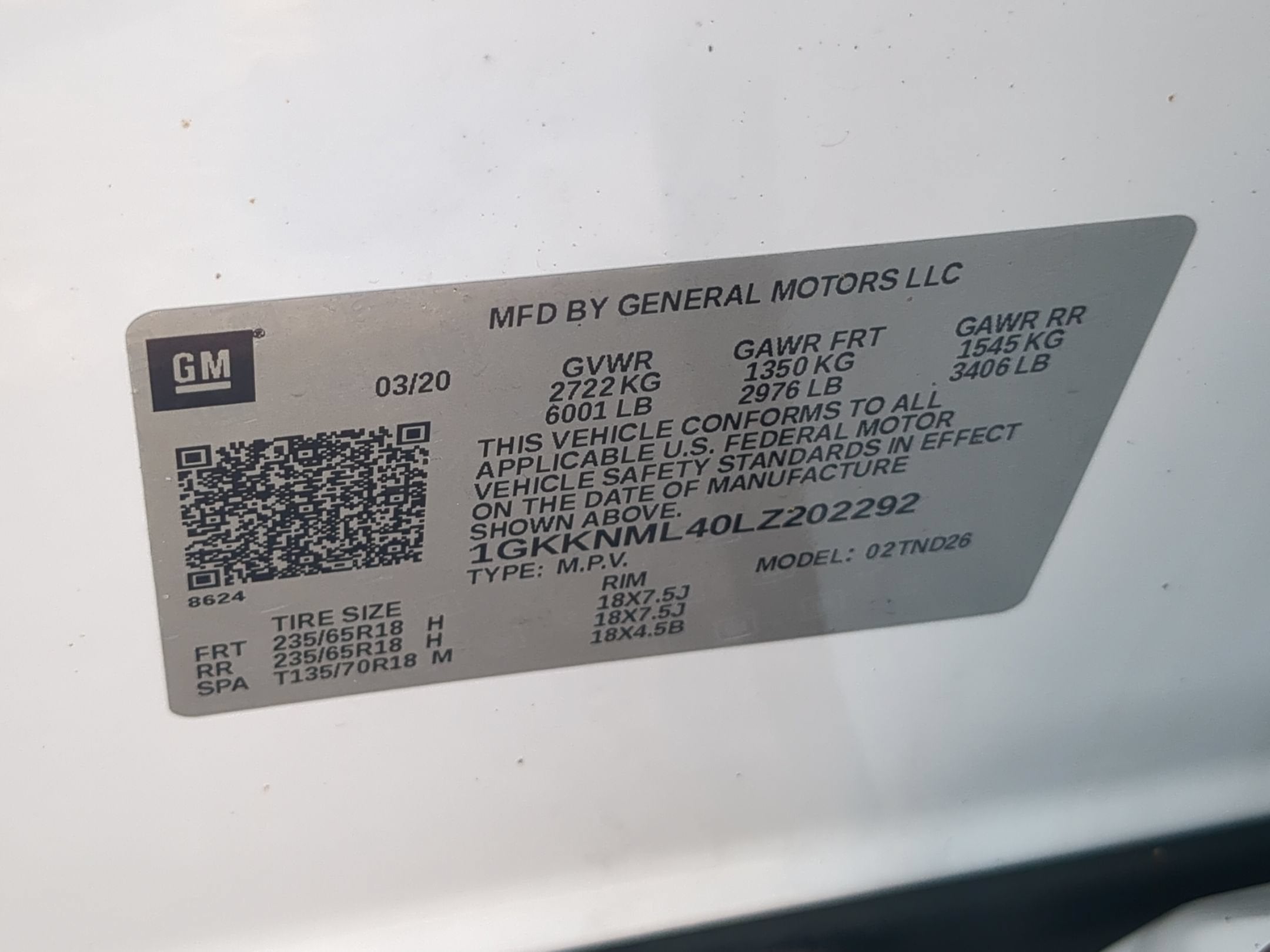 2020 GMC Acadia SLT