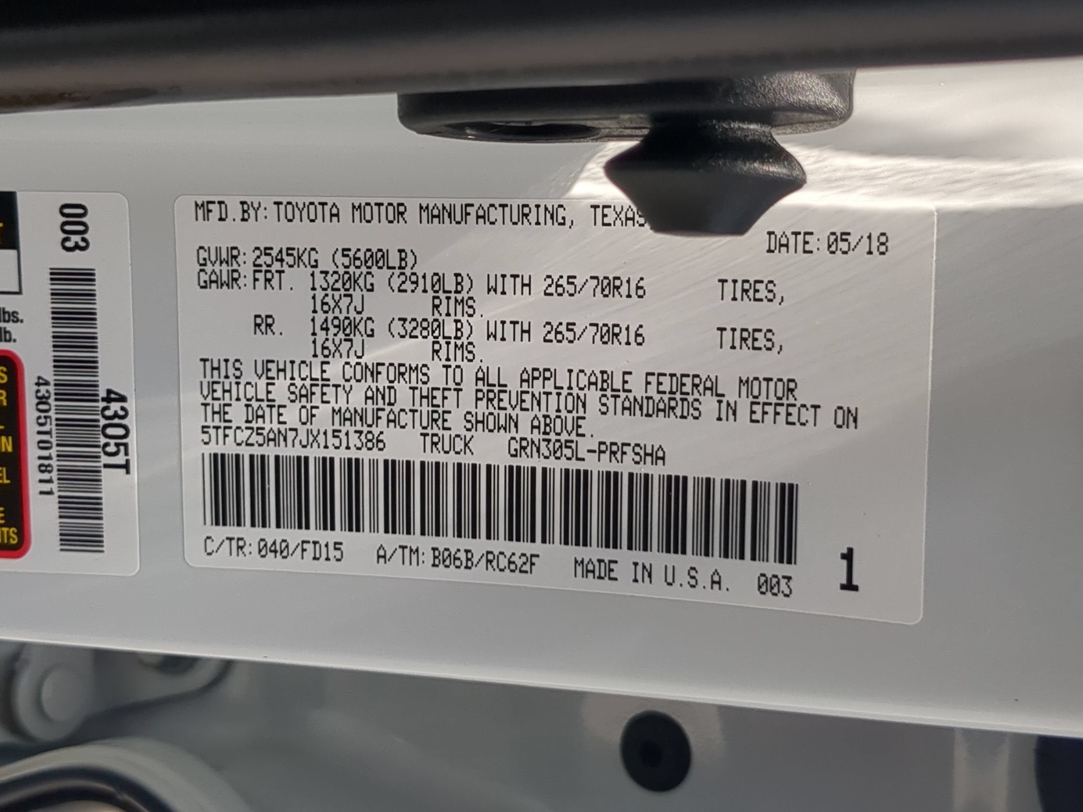 2018 Toyota Tacoma TRD Off Road