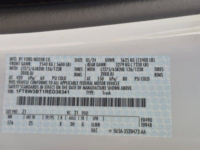 2024 Ford Super Duty F-350 SRW XLT