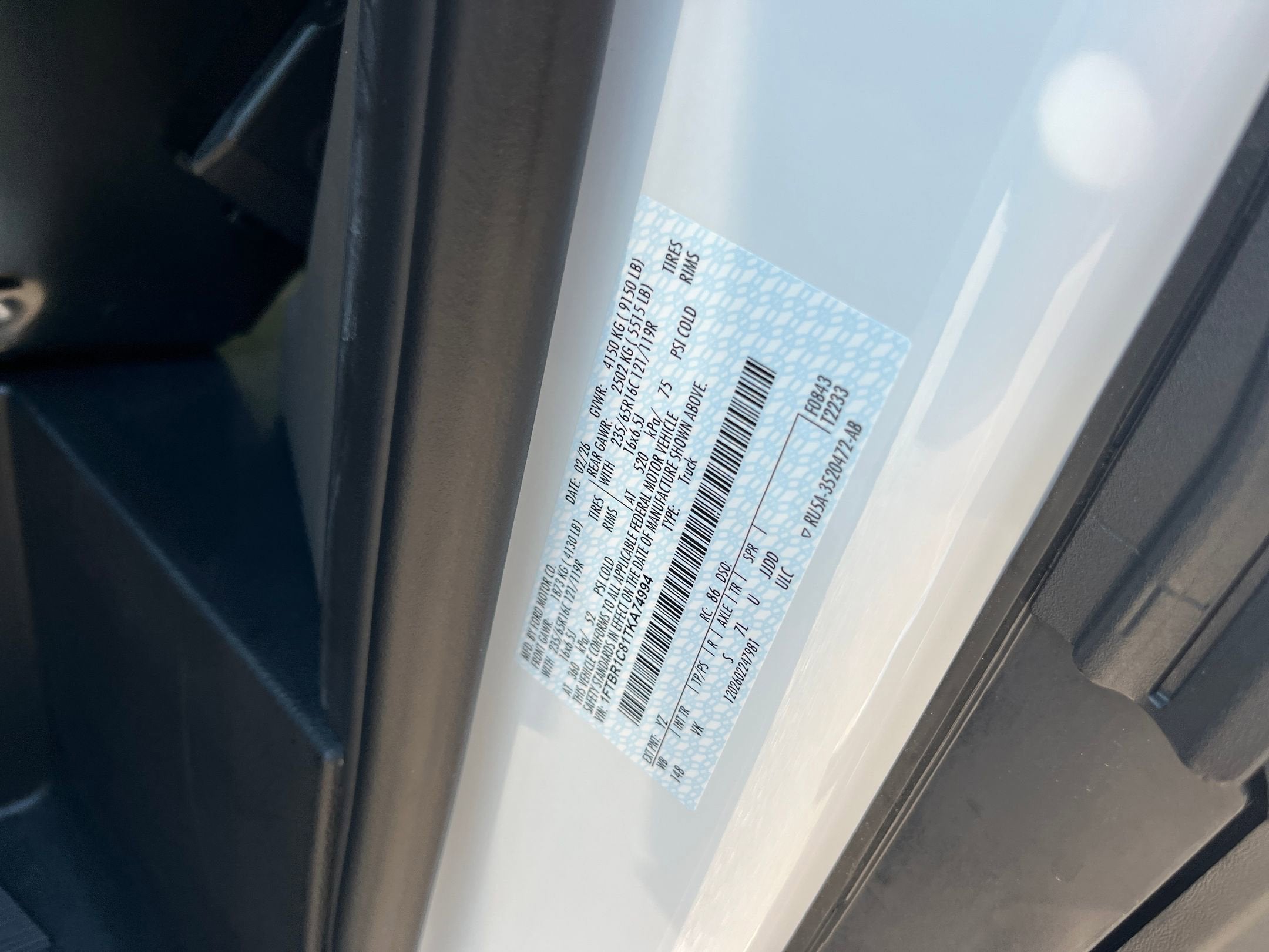 2026 Ford Transit Cargo Van Base