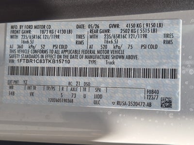 2026 Ford Transit Cargo Van Base