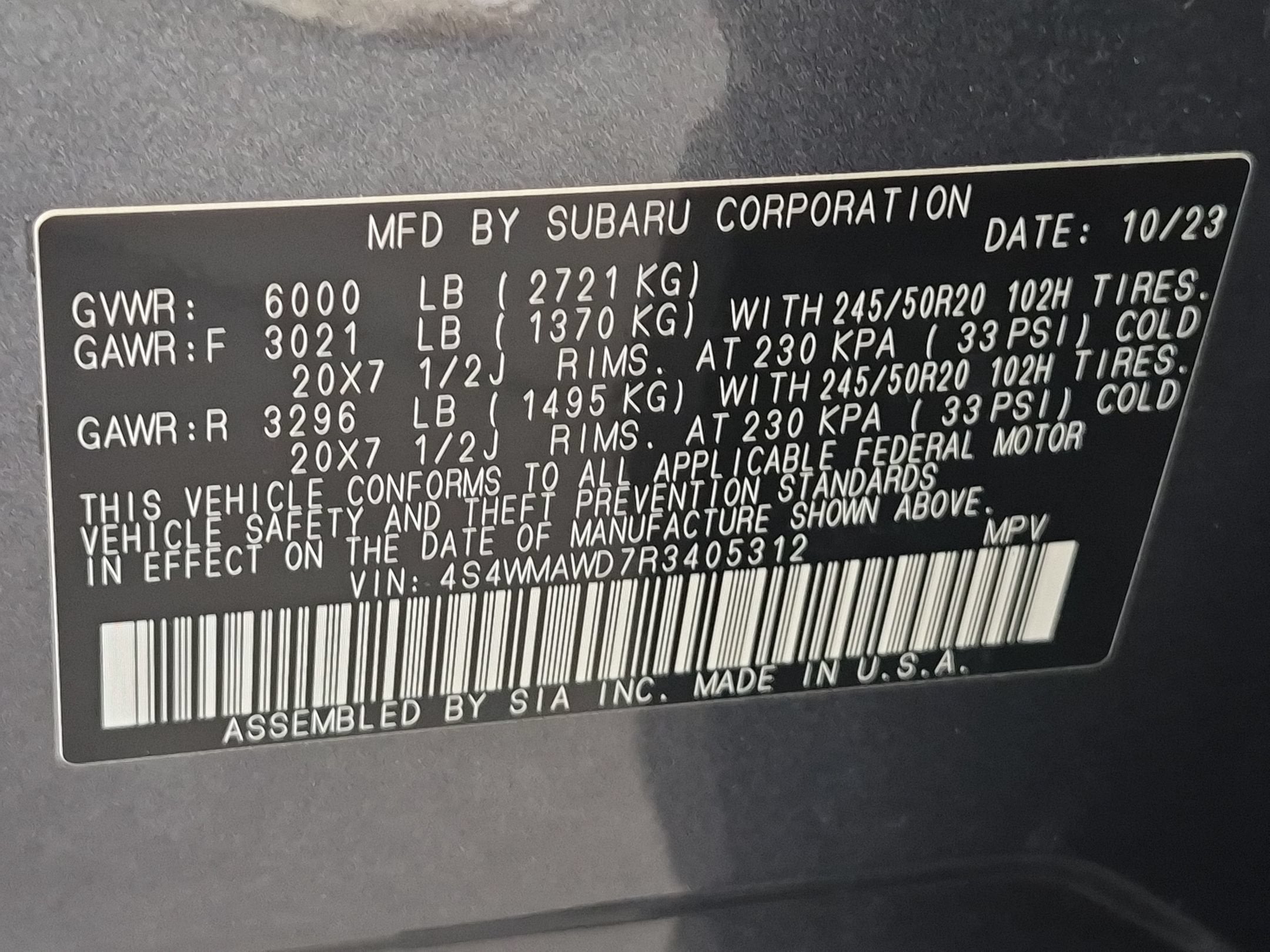 2024 Subaru Ascent Touring