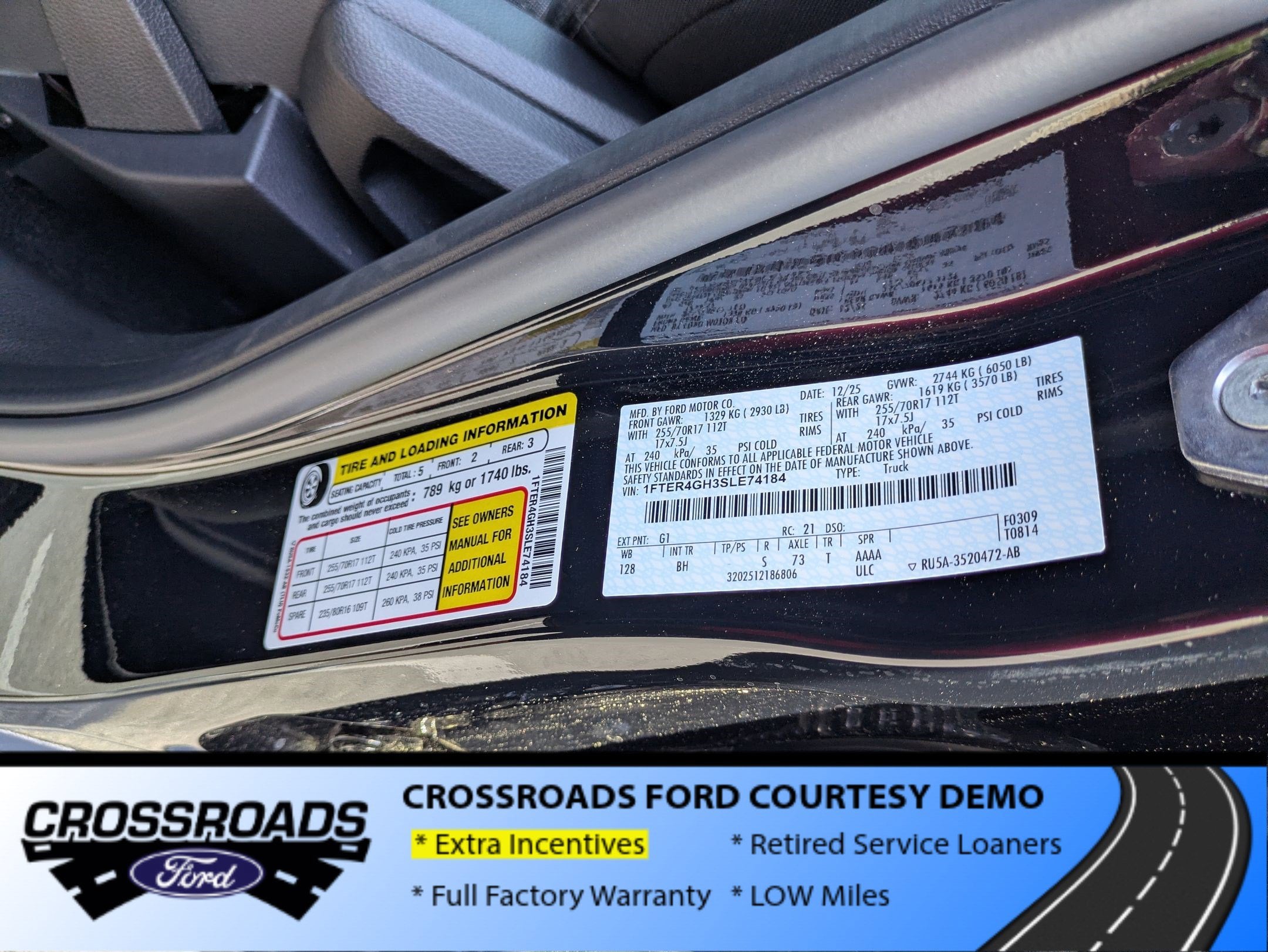 2025 Ford Ranger XLT - Crossroads Courtesy Demo