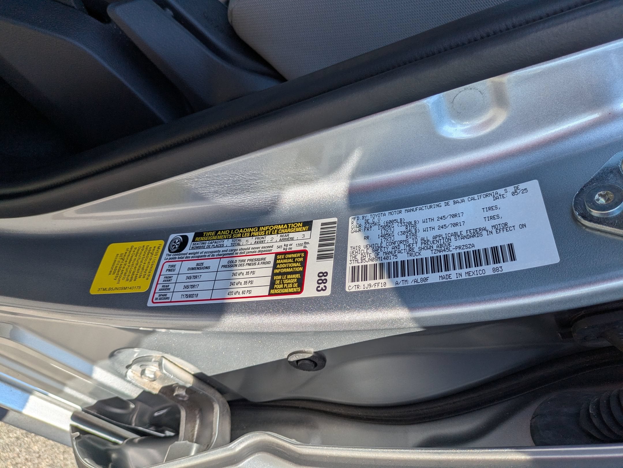 2025 Toyota Tacoma 4WD SR5