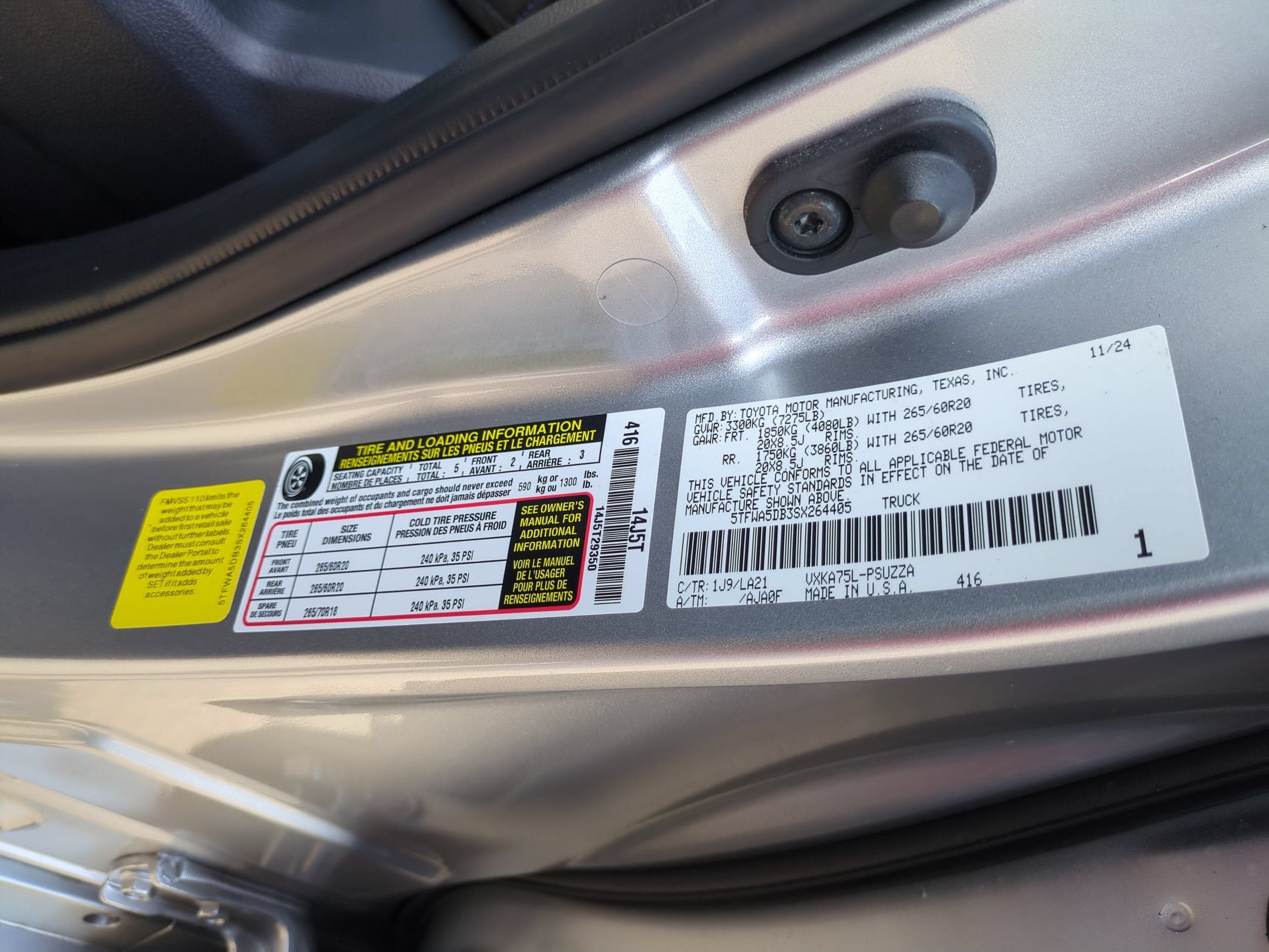 2025 Toyota Tundra 4WD Platinum