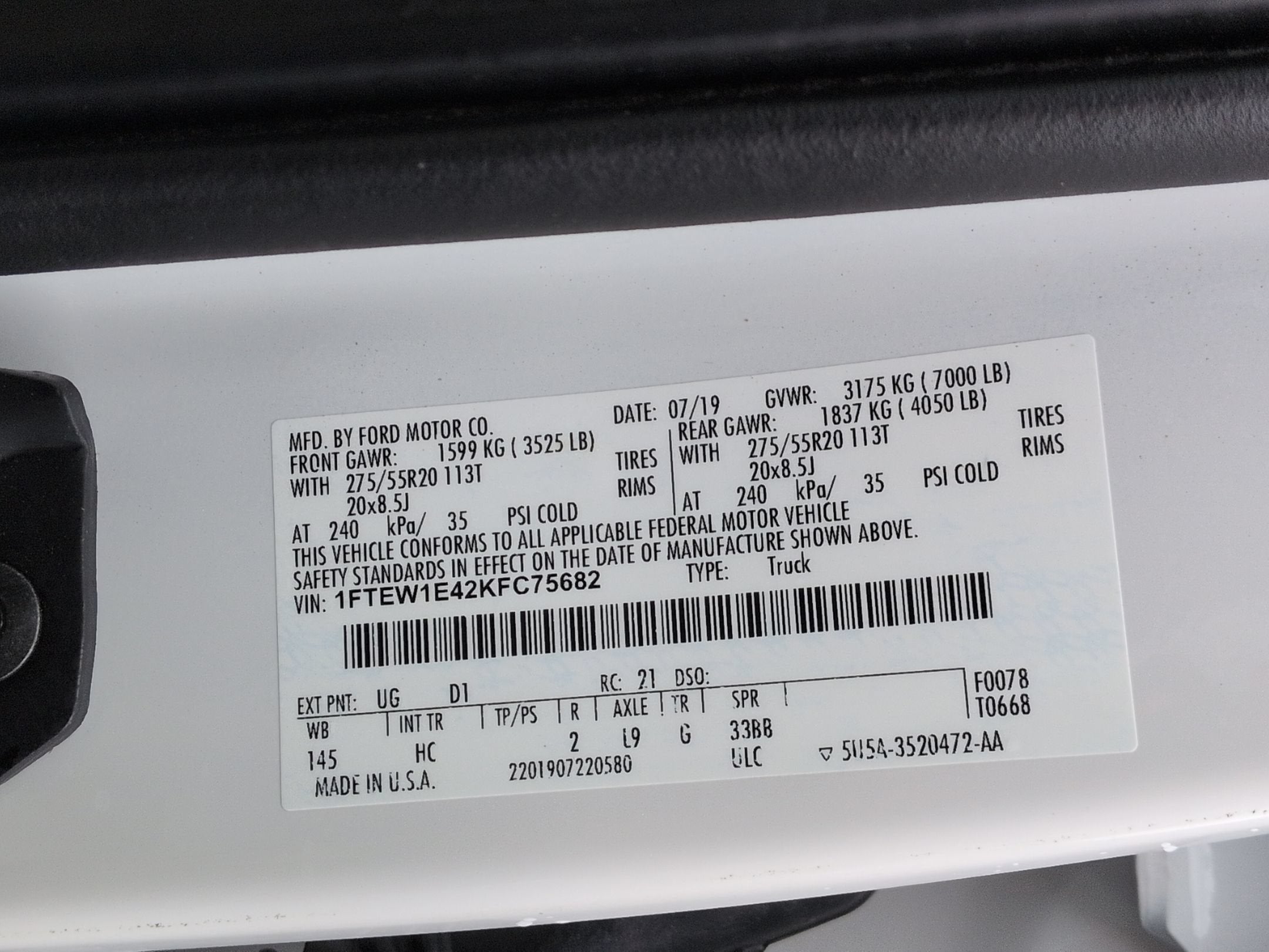 2019 Ford F-150 LARIAT