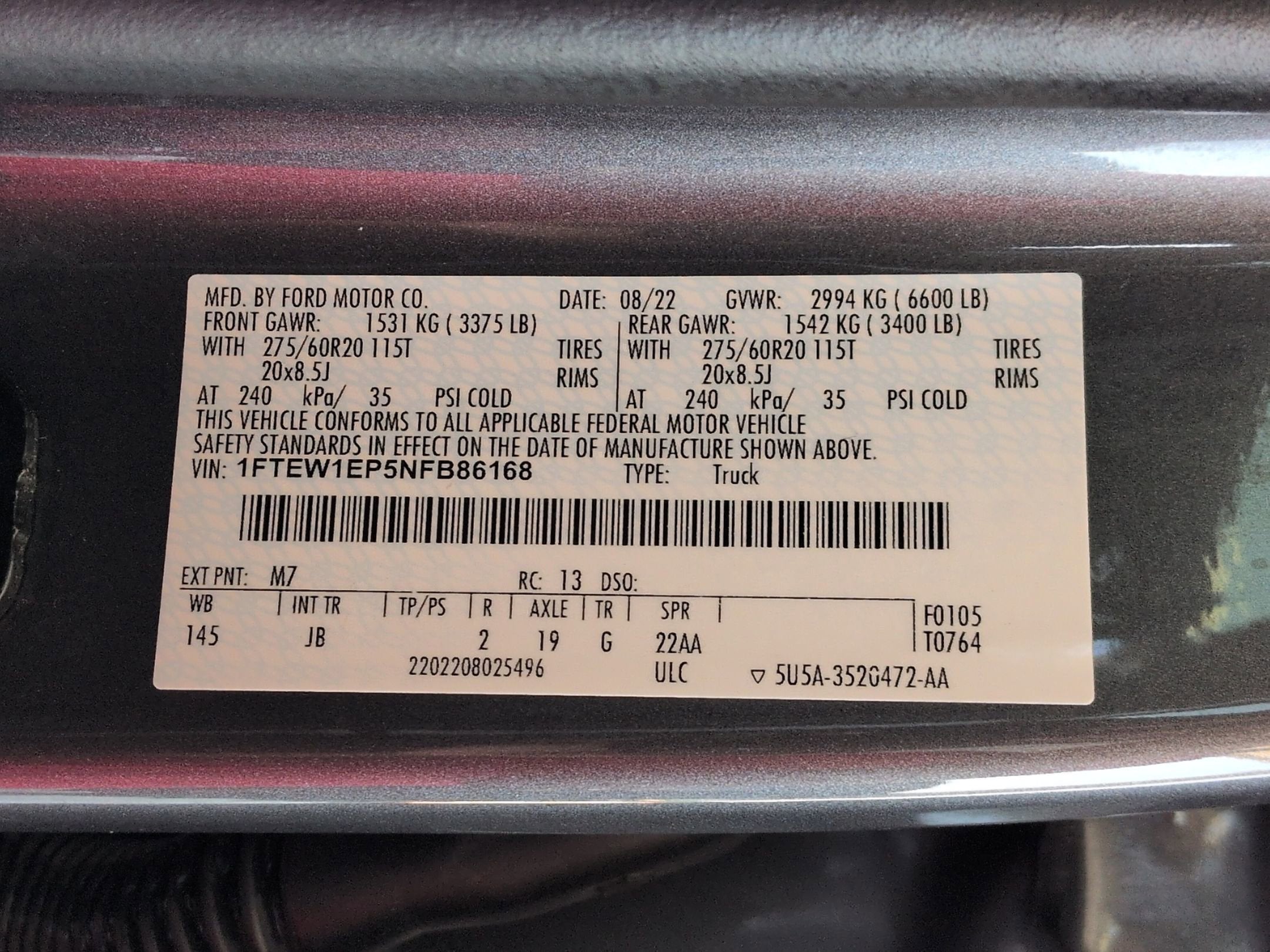 2022 Ford F-150 XL