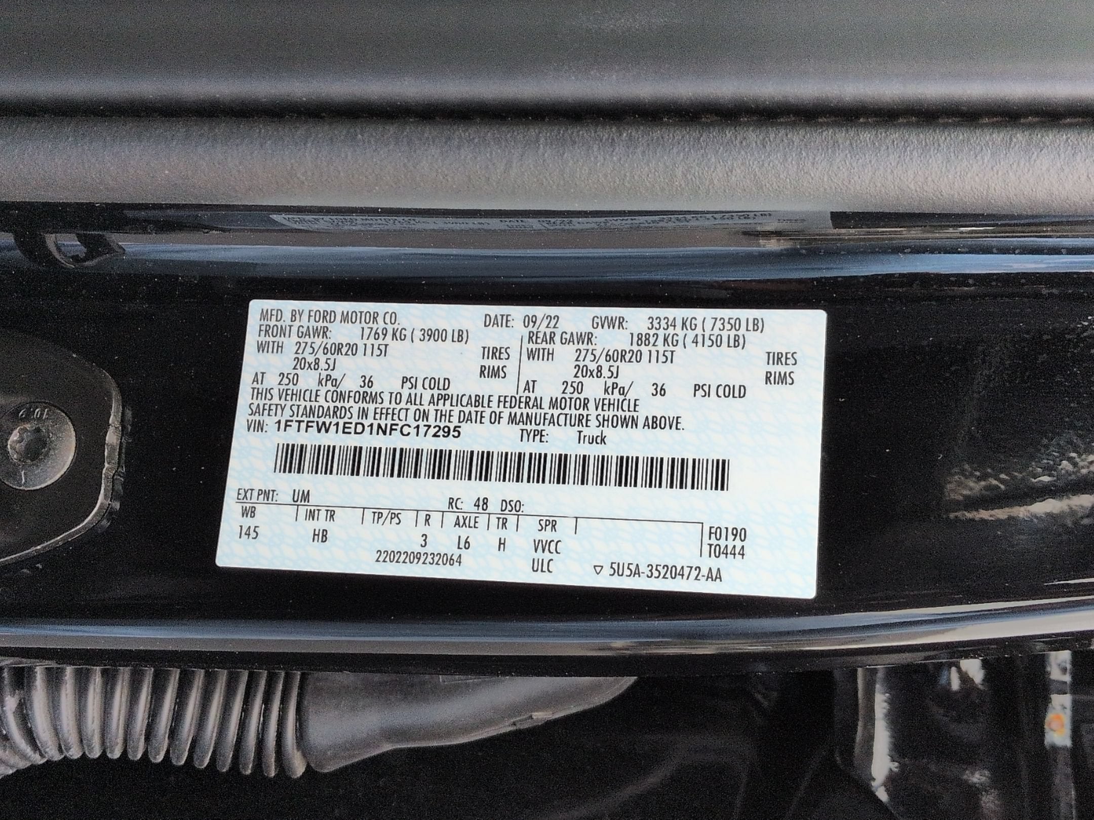 2022 Ford F-150 LARIAT
